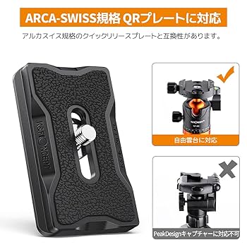 Amazon | K&F CONCEPTクイックリリースプレート アルカスイス